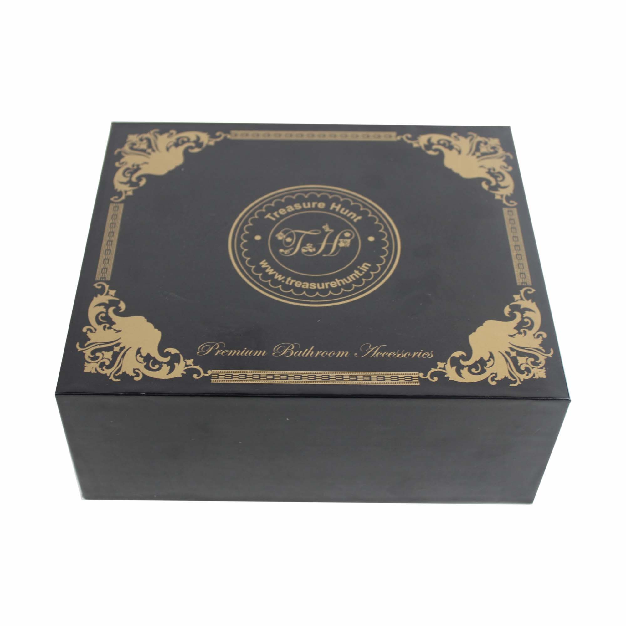 Stylish Decorative Ivory Bathroom Accessory Set of Four